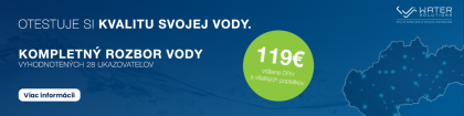 otestovanie kvality vody za 119 eur